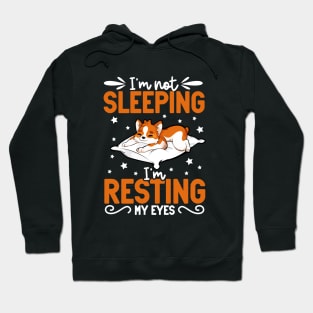 Corgi - I'm not sleeping I'm resting my eyes Hoodie